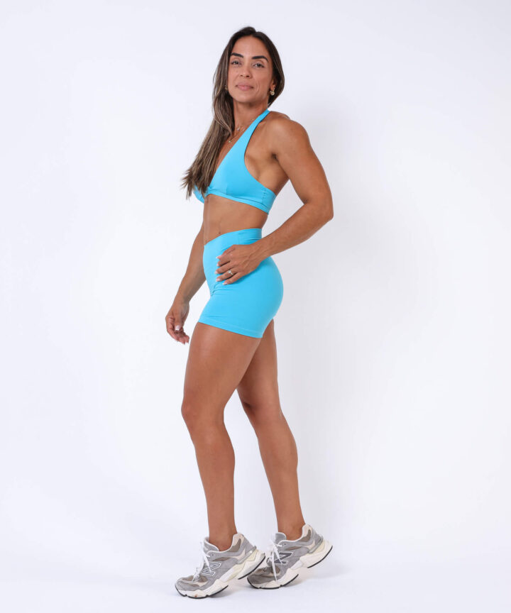 Alternative view of SHORT BASIC AZUL TURQUESA