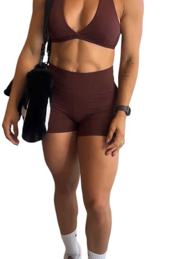 Alternative view of TOP GYM MARROM CHOCOLATE