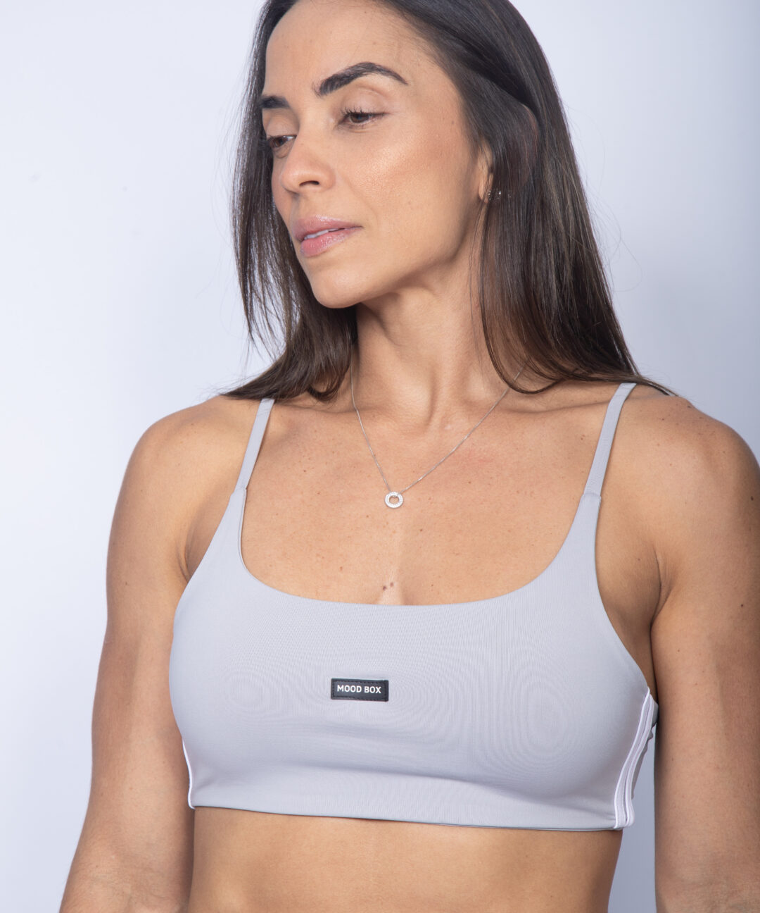 TOP ADIDAS CINZA