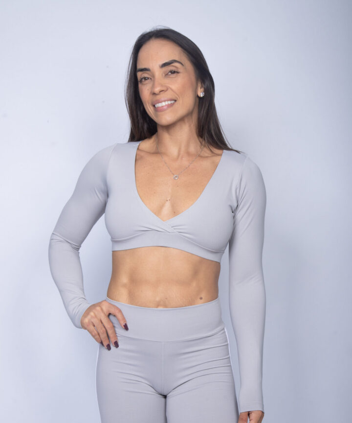 Alternative view of TOP VALENTINA CINZA