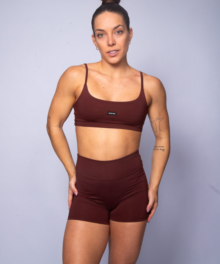 SHORT BASIC MARROM CHOCOLATE