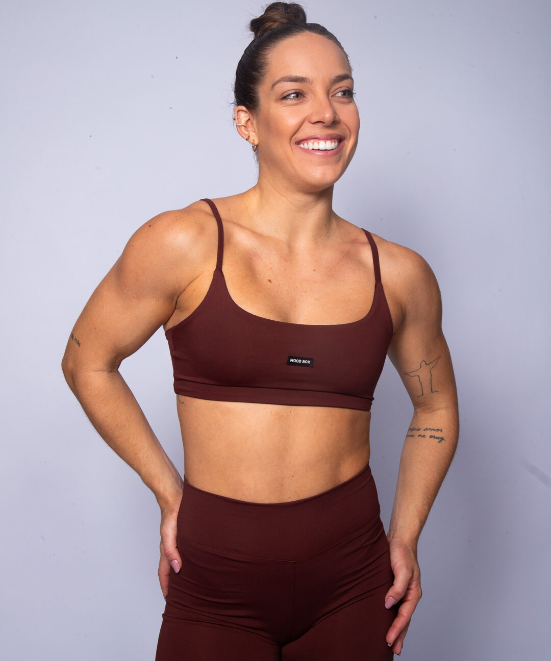 TOP CELINA MARROM CHOCOLATE