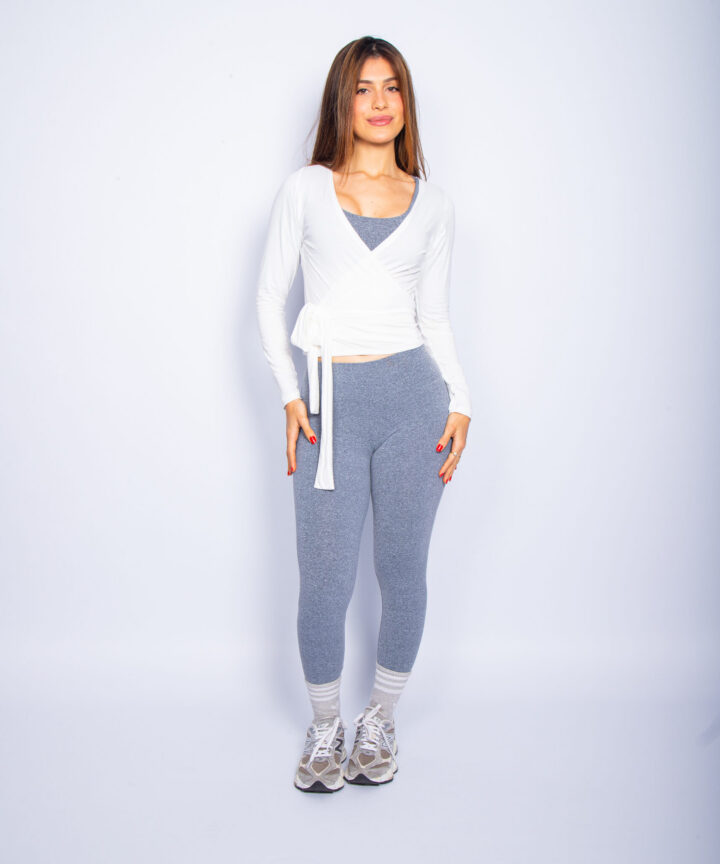 Alternative view of CASAQUINHO PLIÊ BRANCO