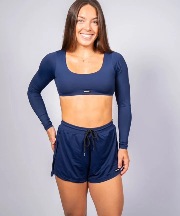 TOP GABI MANGA LONGA MARINHO