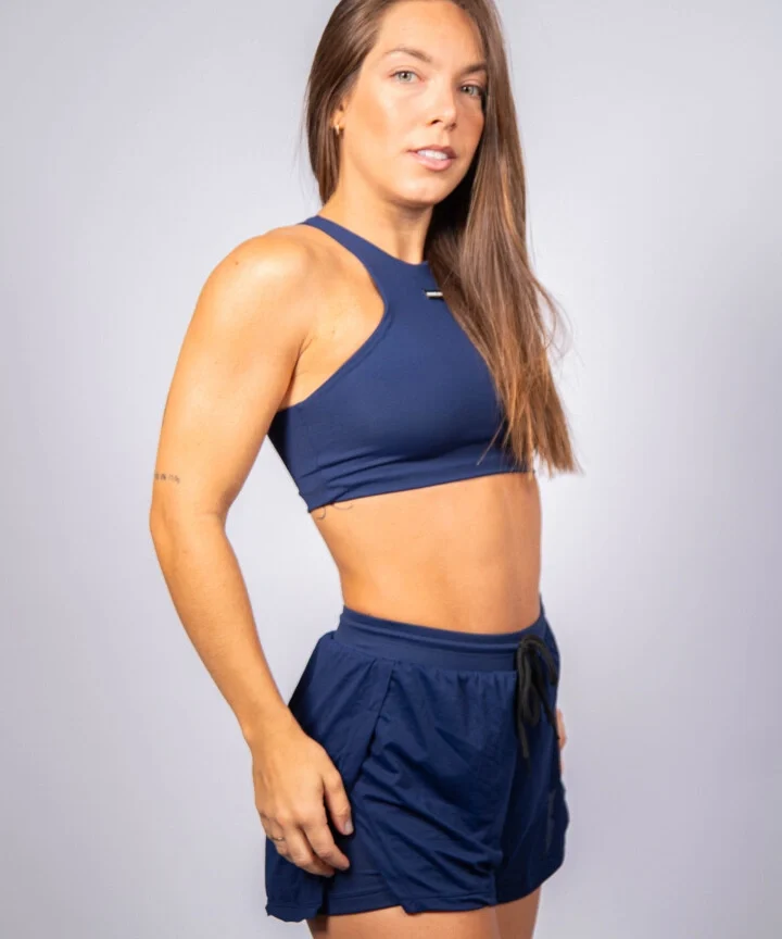 SHORT TACTEL AZUL MARINHO