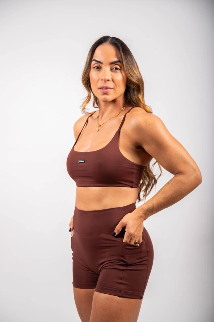 TOP CELINA MARROM - Imagem 5