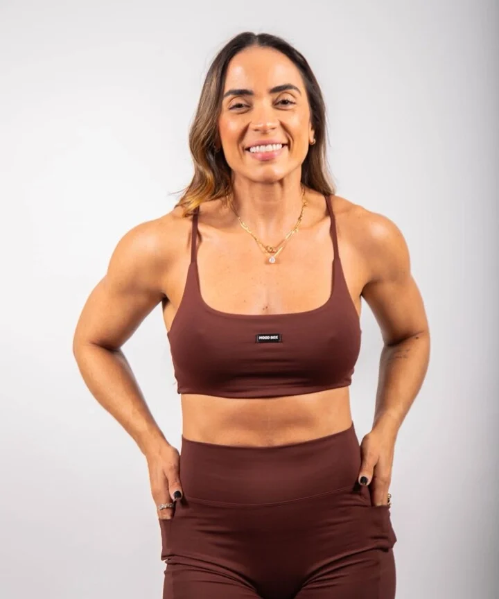 TOP CELINA MARROM